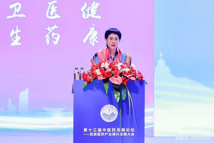 中国民族卫生协会会长吴英萍在第十三届中医药发展论上的开幕词
